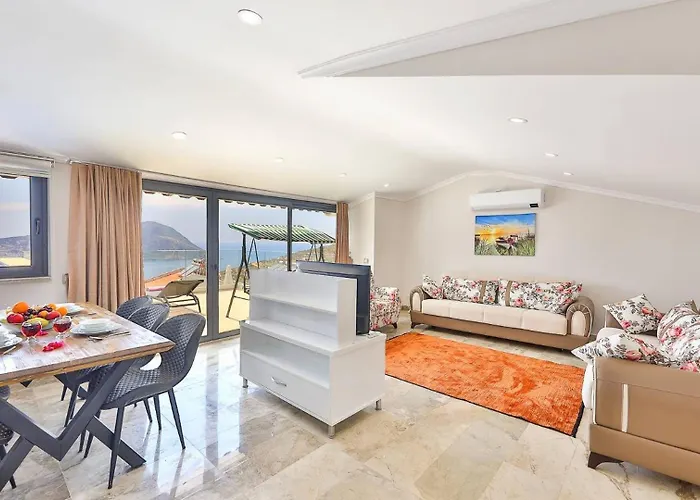 Seaview Luxury Apartment - Private Pool Apartment Kalkan